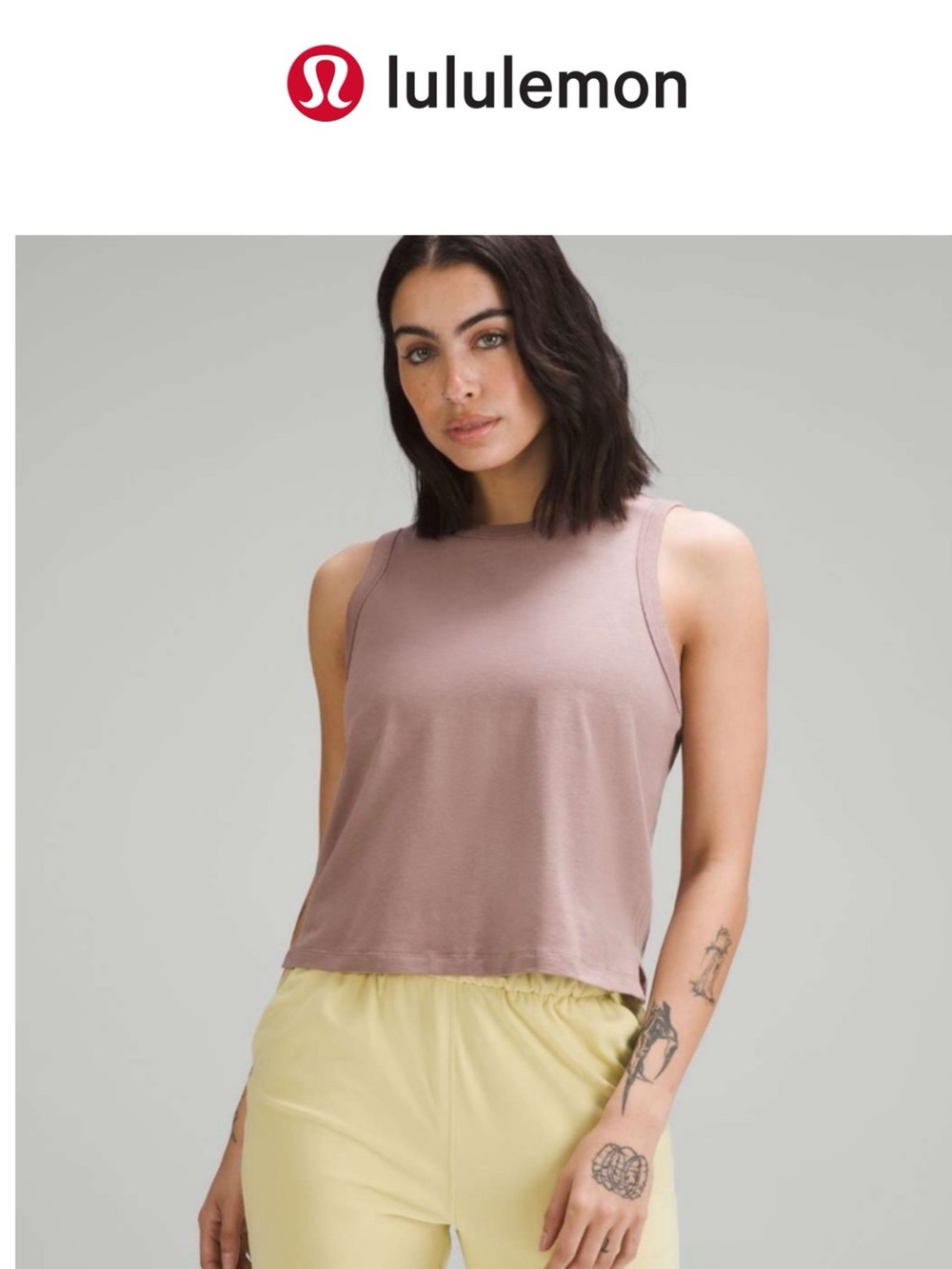 Lululemon Classic cotton Blend tank